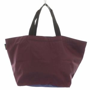 トートバッグ ハンドバッグ 舟形 ナイロン ボルドー