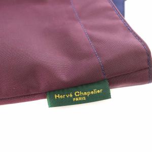 Hervé Chapelier トートバッグ ハンドバッグ 舟形 ナイロン ボルドー