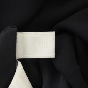 CELFORD 21AW 2WAYプリーツワンピース ロング 長袖 バックリボン 38 ネイビー