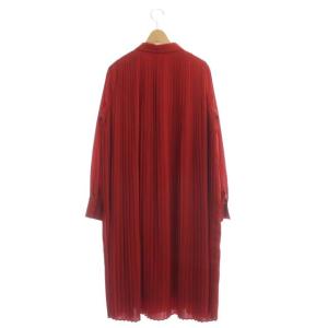 CELFORD 21AW Aラインプリーツワンピース 38 レッド