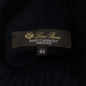 Loro Piana ベビーカシミヤ タートルネックニット 44 紺