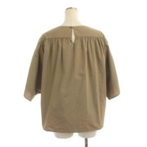 ADORE メリルコットン ドロストスリーブブラウス テーパードパンツ セットアップ 36 38 ブラウン