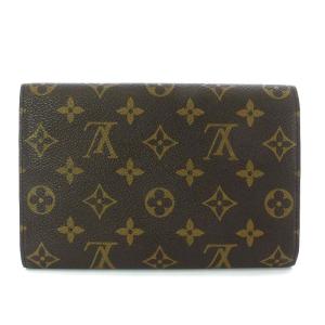 LOUIS VUITTON M60135 モノグラム ポシェット パスポール パスポートケース 財布 三つ折り ブラウン 
