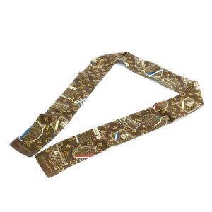 モノグラムバンドー トランク スカーフ シルク ブラウン M72395