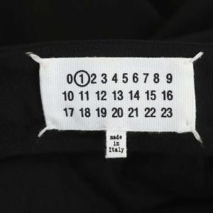 Maison Margiela クロップドラップパンツ タック アシンメトリー デザイン ジッパーフライ 38 ブラック