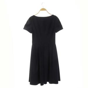 René BASIC 536240 ストレッチフレアワンピース 34 ネイビー