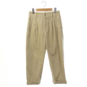 8 WALE CORDUROY コーデュロイパンツ テーパード ロールアップ ジッパーフライ 1 ライトベージュ