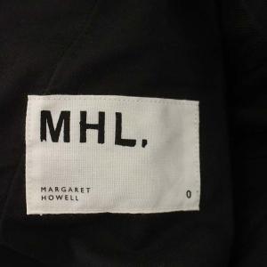 MHL. 20AW  COTTON WOOL DRILL セミワイドパンツ ロールアップ 0 ダークブラウン