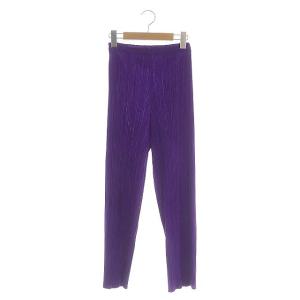 ISSEY MIYAKE プリーツパンツ ストレート イージー 1 パープル