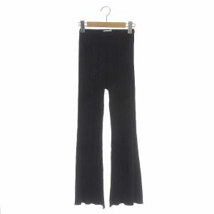 ISSEY MIYAKE プリーツパンツ ワイド フレア イージー 1 ブラック