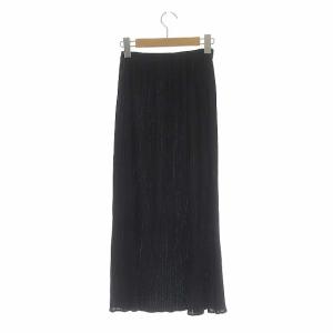PLEATS PLEASE ISSEY MIYAKE イッセイミヤケ プリーツロングスカート タイト ブラック