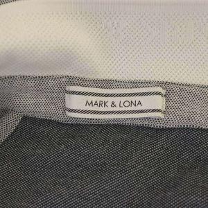 MARK&LONA スカルデザインノースリーブポロワンピース M ブラック ホワイト