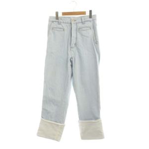 フィッシャーマンデニム ジーンズ ストレート ボタンフライ 34ライトブルー