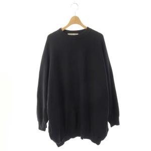 裏毛オーバーサイズスウェット トレーナー プルオーバー M ブラック