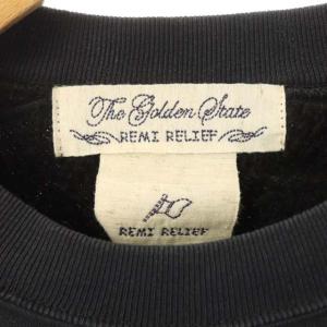 REMI RELIEF 裏毛オーバーサイズスウェット トレーナー プルオーバー M ブラック