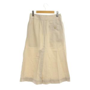 MARGARET HOWELL 21SS LIGHT COTTON LINEN スカート フレア 1 ベージュ