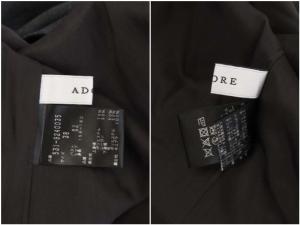 ADORE ソフトフラノワンピース ロング 38 ブラック