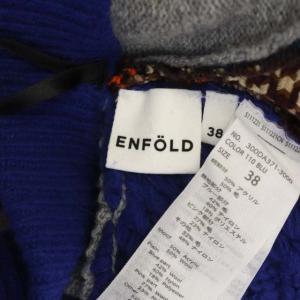 ENFOLD マルチパネルニットアシンメトリースカート 38 マルチカラー