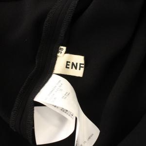 ENFOLD アシンメトリーブラウス 長袖 プルオーバー 38 ブラック