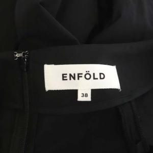 ENFOLD 21AW メモリーグログラン バルーンヘムSKIRT 38 黒