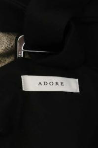 ADORE ツイードジャンパースカート ロング ウール混 38 ベージュ