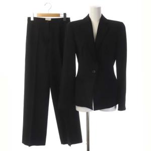 スーツ セットアップ テーラードジャケット 1B 総裏地 ウール ストレート センタープレス 38