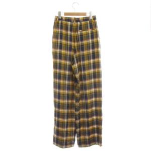 J&M DAVIDSON チェックタックパンツ ワイドパンツ 6 マルチカラー