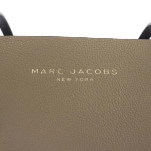 MARC JACOBS トートバッグ グラインド カラーブロック ハンドバッグ PVC レザー グレー