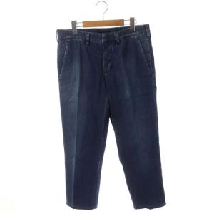 デニムパンツ テーパード ボタンフライ 30 ブルー
