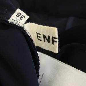 ENFOLD ミリオーネツイルゴムジョッパーズパンツ テーパード タック 38 ネイビー