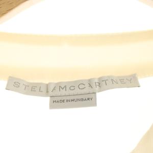 STELLA McCARTNEY フリルショルダーシルクシアーブラウス プルオーバー 長袖 38 アイボリー