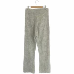 Deuxieme Classe ATTRACTIVE ニットパンツ リブ イージー 36 グレー