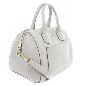 FURLA ALBA S ショルダーバッグ ハンドバッグ 2way レザー ロゴ グレー
