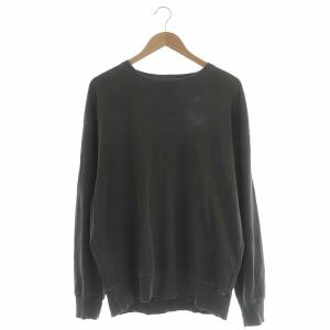 RHC ダメージ加工スウェットカットソー 長袖 プルオーバー L チャコールグレー