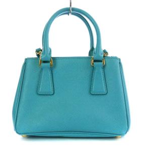 PRADA ガリレア サフィアーノ スモール ハンドバッグ ショルダーバッグ 2way 水色