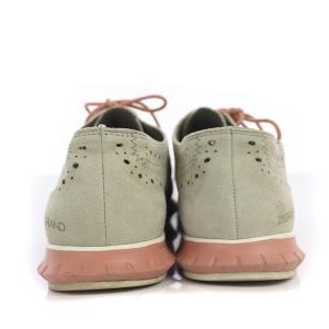 COLE HAAN ゼログランド ステッチライト オックスフォード シューズ 7.5 B グレー ピンク