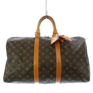 LOUIS VUITTON M41428 モノグラム キーポル45 ボストンバッグ ブラウン 