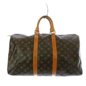 LOUIS VUITTON M41428 モノグラム キーポル45 ボストンバッグ ブラウン 