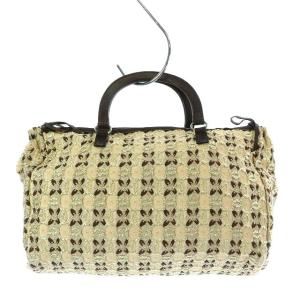 PRADA BOW CLOQUET ハンドバッグ フラワーレース ベージュ