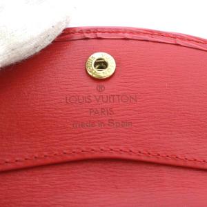 LOUIS VUITTON エピ ポルトモネ サンプール コインケース 小銭入れ ニつ折り カーフレザー レッド M63417