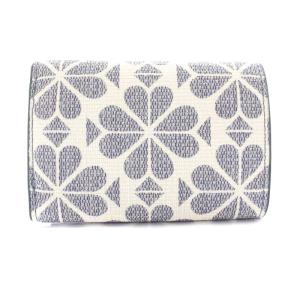 kate spade new york ミニ トライフォールド ウォレット spade flower coated canvas