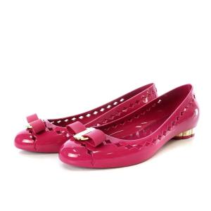 JELLY ヴァラ レインシューズ パンプス ローヒール 24.5cm ピンク