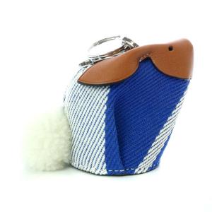 LOEWE バニーチャーム Bunny Charm コインケース チャーム キーホルダー キャンバス バイカラー
