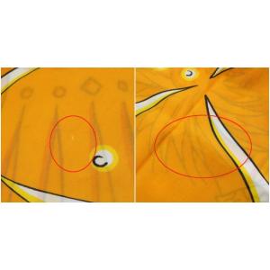 LOEWE パレオスカーフ 総柄 コットン 黄色 イエロー オレンジ