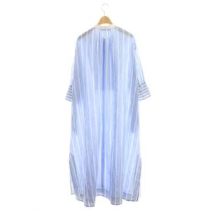 ebure × RON HERMAN MARRAKECH STRIPE DRESS ライトブルー