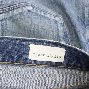 upper hights HERS パンツ デニム ジーンズ クロップド USED加工 26 青 ブルー 187217