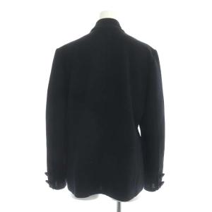 YVES SAINT LAURENT スーツ セットアップ 上下 ヴィンテージ フラワーボタン マオカラー ニット ダブルジャケット タイトスカート ロング M