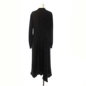 Theory 20AW PRIME GGT TIE NK DRAPE DR ワンピース 長袖 フレア 2 ブラック