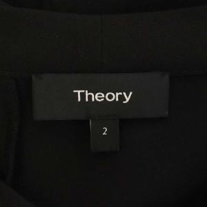 Theory 20AW PRIME GGT TIE NK DRAPE DR ワンピース 長袖 フレア 2 ブラック