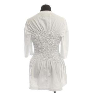 STELLA McCARTNEY ウエストギャザーカットソー プルオーバー 半袖 36 白